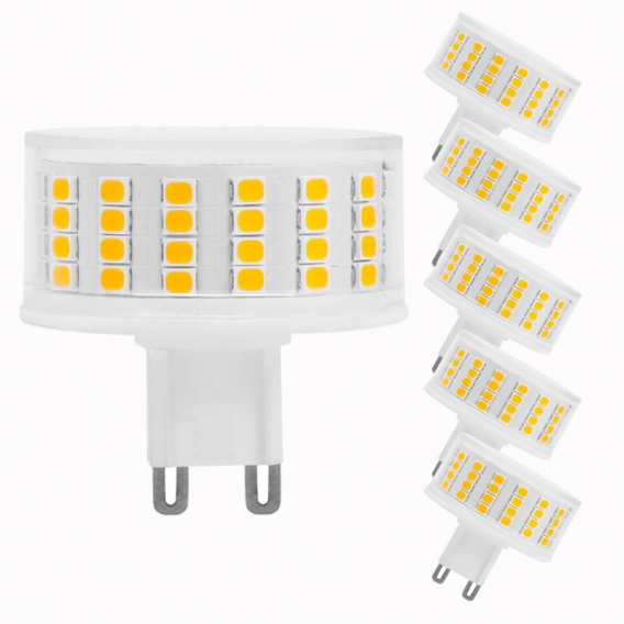 6X 9W G9 LED Glühbirne SMD2835 Warmweiß Kein Flackern Leuchtmittel Ersatz 100W Halogen Lampe