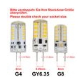 4 Stück GY6.35 5W LED Lampe Warmweiß 3000K AC/DC 12V 72x2835 SMD Mit Silikon Mantel