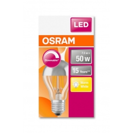 More about OSRAM LED SUPERSTAR MIRROR CLASSIC A 50 FS DIM Warmweiß Filament Silber Verspiegelt E27 Glühlampe