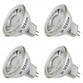 More about 4x LED Lampen MR16 GU5.3 5W Leuchtmittel 12V warmweiß 3000K 36° Spot SEBSON