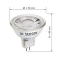 4x LED Lampen MR16 GU5.3 5W Leuchtmittel 12V warmweiß 3000K 36° Spot SEBSON