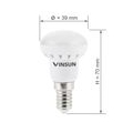 LED Lampen E14 warmweiss - 4x LED E14 3W - E14 LED Reflektor VINSUN Leuchtmittel