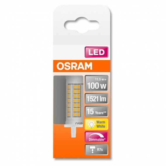 OSRAM LED SUPERSTAR LINE 78 100 BOX K DIM Warmweiß SMD Klar R7s Stablampe