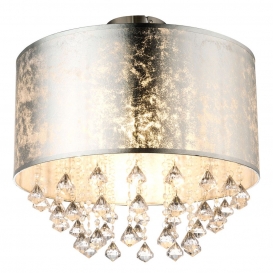 More about LED Deckenlampe im Blattsilber Design mit Kristallen, AMY