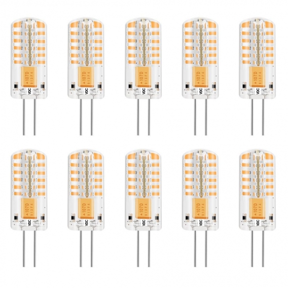 10-er Pack G4 LED Leuchtmittel 3W LED Birne Ersetzt 25W Halogenlampen 150lm Warmweiß 3000K G4 LED Glühlampe DC 12V