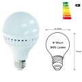 ECD Germany 12er Pack E27 LED Lampe Birne 9W - AC 220-240V - 584 Lumen - 270° Abstrahlwinkel - Kaltweiß 6000K - ersetzt 60W Glüh