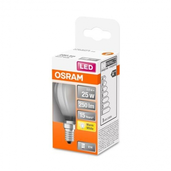 Osram LED Parathom Filament Leuchtmittel Tropfen 2,5W ＝ 25W E14 matt 250lm warmweiß 2700K