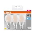 OSRAM LED BASE Classic A75, matte Filament LED-Lampen aus Glas für E27 Sockel, Birnenform, Kaltweiß (4000K), 1055 Lumen, Ersatz 