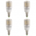 4x LED Lampe E14 warm weiß 3W / 25W 230V Leuchtmittel 240lm 2900K 280° SEBSON