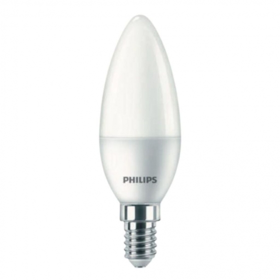 Philips LED Lampe ersetzt 40W, E14 Kerzenform B35, weiß, warmweiß, 470 Lumen, nicht dimmbar, 3er Pack