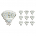 10x LED Lampen MR16 GU5.3 warmweiss 5W RA97 flimmerfrei 12V Leuchtmittel SEBSON