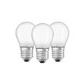 OSRAM LED BASE CLASSIC P 40 FS Warmweiß Filament Matt E27 Tropfen 3er Pack