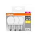 OSRAM LED BASE CLASSIC P 40 FS Warmweiß Filament Matt E27 Tropfen 3er Pack