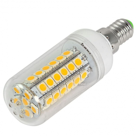 4 Stück E14 LED Lampe 7W LED Maislicht Kaltweiß 6000K LED Leuchtmittel Ersatz 55W Halogen Glühbirne 450LM 360°Abstrahlwinkel, Ni