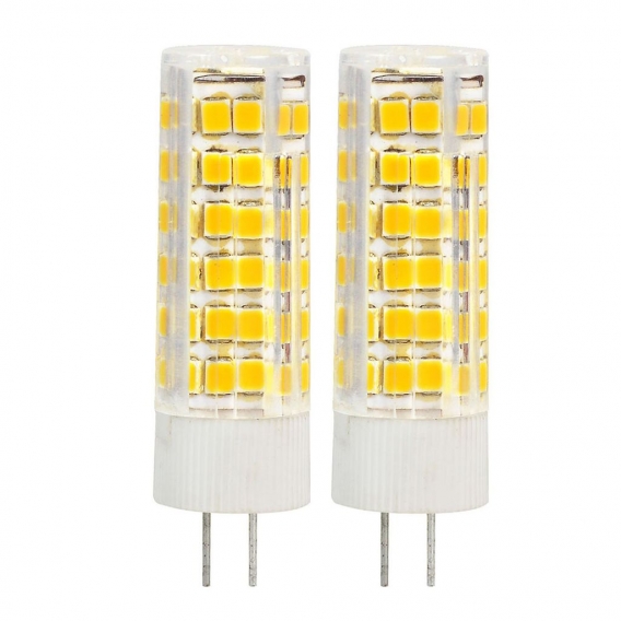 2 Stück G4 LED Lampe 7W AC/DC 12V Kaltweiß 6500K 75x2835 SMD Mit ACRYLIC und Keramik Mantel