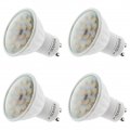 LED Lampen GU10 5W - 4x Leuchtmittel warmweiss 3000K 380lm 110° 230V SEBSON