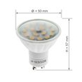 LED Lampen GU10 5W - 4x Leuchtmittel warmweiss 3000K 380lm 110° 230V SEBSON