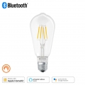 LEDVANCE SMART+ LEDISON 50 FS DIM Warmweiß Bluetooth Klar E27 Glühlampe