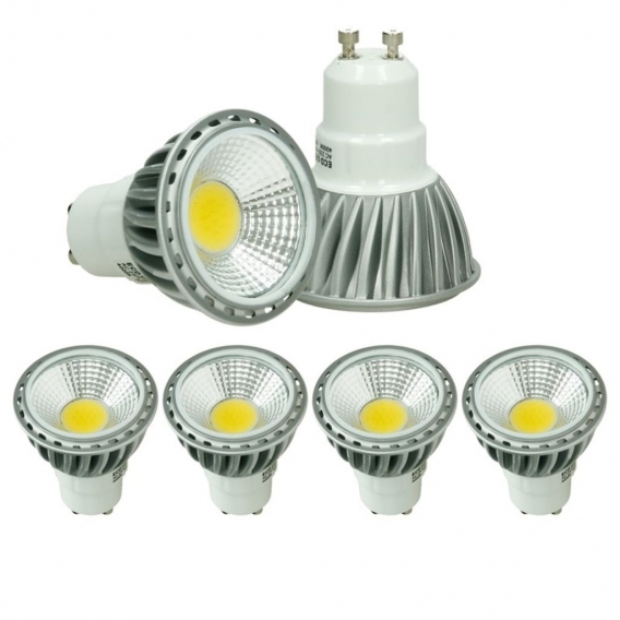 ECD Germany 4er Pack GU10 LED Spot 6W - AC 220-240V - 386 Lumen - 60° Abstrahlwinkel - Warmweiß 2800K - ersetzt 30W Halogen - ni