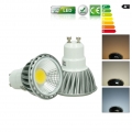 ECD Germany 4er Pack GU10 LED Spot 6W - AC 220-240V - 386 Lumen - 60° Abstrahlwinkel - Warmweiß 2800K - ersetzt 30W Halogen - ni