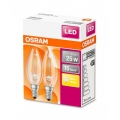 OSRAM LED STAR CLASSIC B 25 BOX Warmweiß Filament Klar E14 Kerze Doppelpack