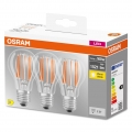 OSRAM LED BASE Classic A100, klare Filament LED-Lampen aus Glas für E27 Sockel, Birnenform, Warmweiß (2700K), 1521 Lumen, Ersatz