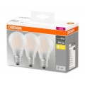 OSRAM LED BASE CLASSIC A 60 FS Warmweiß Filament Matt E27 Glühlampe 3er Pack