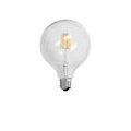 ECD Germany 2er Pack LED Filament Birne Globe E27 6W - Warmweiß 2800K - 125 mm - 624 Lumen - AC 220-240V - erstezt 40W Glühlampe