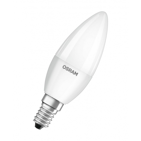 OSRAM LED BASE Classic B40, matte Filament LED-Lampen aus Glas für E14 Sockel, Kerzenform, Warmweiß (2700K), 806 Lumen, Ersatz f