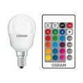 OSRAM LED-Lampe STAR + Sphärischer RGBW dep variabler Kühler - 4,5 W Äquivalent 25 E14 - Warmweiß