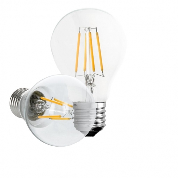 ECD Germany 4er Pack E27 LED Birne Filament 4W - AC 220-240V - 408 Lumen - 120° Abstrahlwinkel - Warmweiß 2800K - erstezt 20W Gl