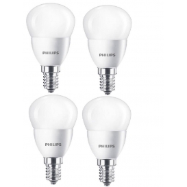 More about Philips 4 x LED Tropfenform Matt P45 Weiß 5,5W＝40W 470lm E14 2700K Warmweiß