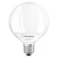 LEDVANCE Smarte LED-Lampe mit Wifi Technologie, Sockel E27, Dimmbar, Lichtfarbe änderbar (2700-6500K), Globeform, Matt, Ersatz f