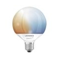 LEDVANCE Smarte LED-Lampe mit Wifi Technologie, Sockel E27, Dimmbar, Lichtfarbe änderbar (2700-6500K), Globeform, Matt, Ersatz f