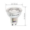 10x LED Lampen GU10 5W warmweiss RA95 flimmerfrei 230V LED Leuchtmittel SEBSON