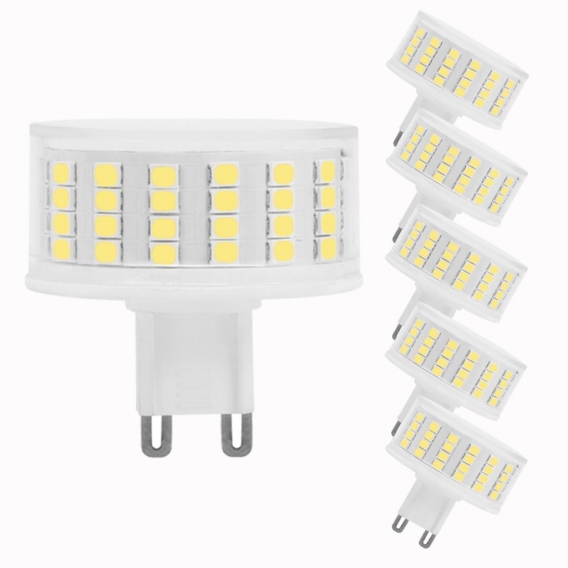 6X 9W G9 LED Glühbirne SMD2835 Kaltweiß Kein Flackern Leuchtmittel Ersatz 100W Halogen Lampe