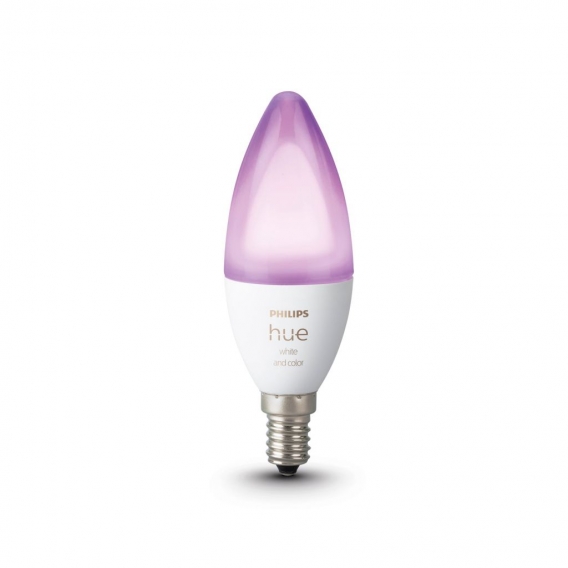 Philips Hue White & Color Ambiance E14 LED Lampe Einzelpack, dimmbar