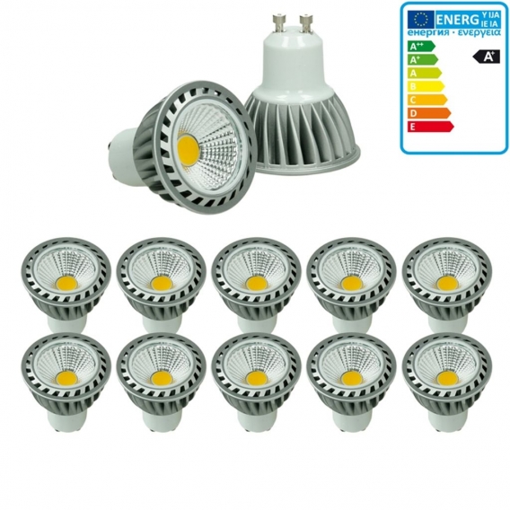 ECD Germany 10er Pack GU10 LED Spot 4W - AC 220-240V - 243 Lumen - 60° Abstrahlwinkel - Warmweiß 2800K - ersetzt 20W Halogen - n