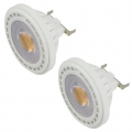 2-er Pack G53 AR111 LED Strahler COB 12W LED Leuchtmittel Ersatz für 95W Halogenlampen Warmweiß 3000K AC 85-265V