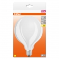 OSRAM LED Star GLOBE125, matte Filament LED-Lampe in Globe Form mit 125mm Durchmesser, E27 Sockel, Warmweiß (2700K), 2452 Lumen,