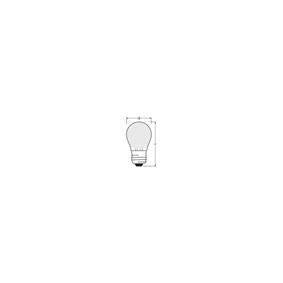 OSRAM Sphärische LED-Lampe aus Milchglas - 4 W ＝ 40 W - E27 - Kaltweiß