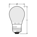 OSRAM Sphärische LED-Lampe aus Milchglas - 4 W ＝ 40 W - E27 - Kaltweiß