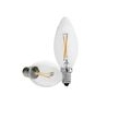 ECD Germany 10er Pack LED Kerze Filament E14 2W - Warmweiß 2800K - 204 Lumen - 120° Abstrahlwinkel - AC 220-240V - erstezt 15W G