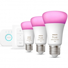 More about Philips Hue Bluetooth White & Color Ambiance LED E27 75W 1100lm Dreierpack inkl Bridge & Dimmschalter