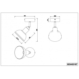 More about Trio wandspot Delhi20 cm Stahl/Holz braun/dunkelgrau