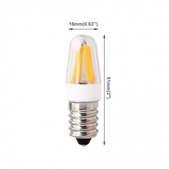 4x E14 LED Glühbirne 2W Warmweiß COB Mini Dimmbar Birne Leuchtmittel