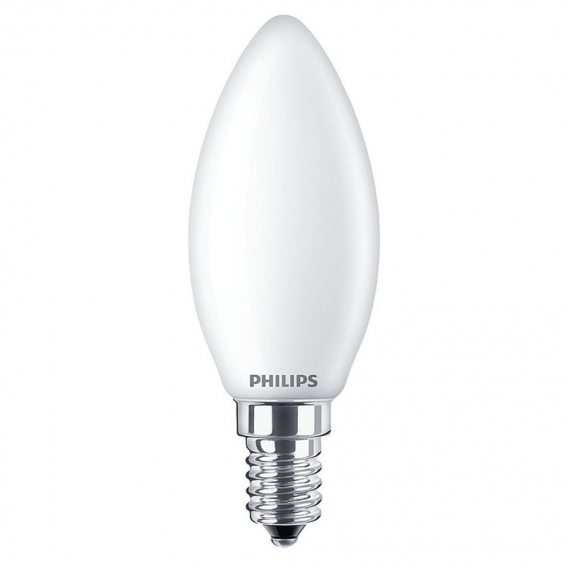 Philips LED Lampe ersetzt 60W, E14 Kerzenform B35, weiß, neutralweiß, 806 Lumen, nicht dimmbar, 1er Pack