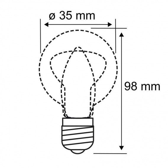 Paulmann Plug & Shine 24V E14 Filament Leuchtmittel in Gold 2W 140lm