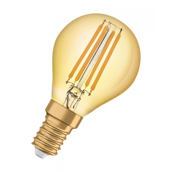 OSRAM LED VINTAGE 1906 CLASSIC P 36 FS Warmweiß Filament Gold E14 Tropfen