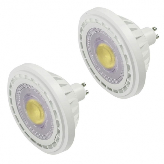 2 Stück GU10 LED ES111 Strahler Lampe 12W LED AR111 Spot Leuchtmittel Ersatz für 95W Halogenlampen 1200lm 120° Kaltweiß 6000K AC